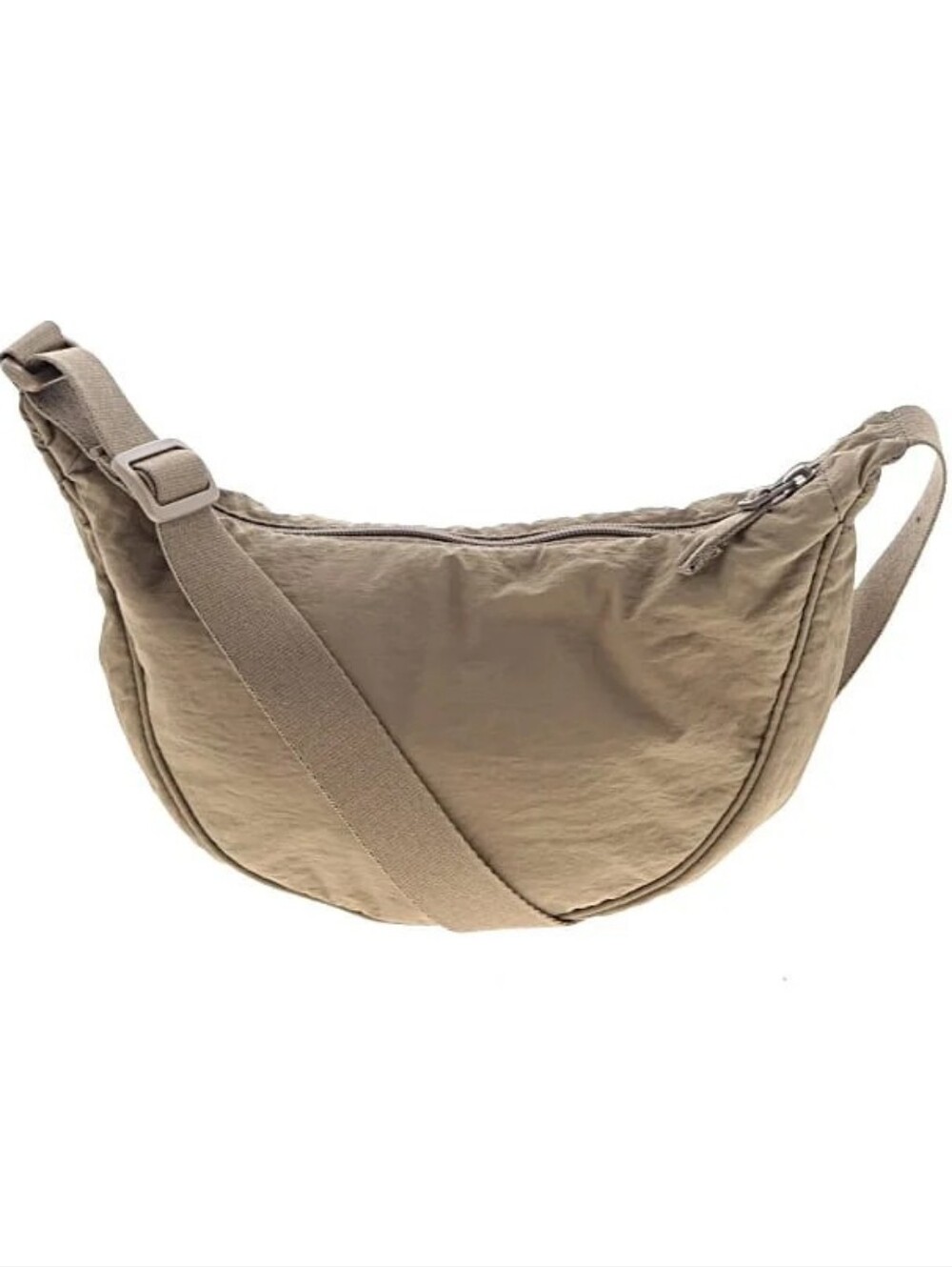 Old Navy Tan Crescent Crossbody Bag with Adjustable Strap